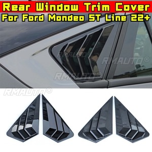 Car Rear Triangle <b>Window</b> Shark Cheek Trim For Ford Mondeo EcoBoost 2022+ Rear Side Vent <b>Window</b> Trim <b>Cover</b> Car Accessories - Product Image 2
