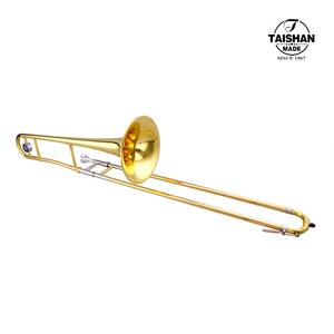 流行的bB色调金漆男高音长号，带黄铜铃铛 - Product Image 2
