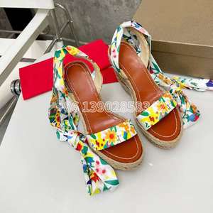 <span class=keywords><strong>Sandali</strong></span> da spiaggia Casual da <span class=keywords><strong>donna</strong></span> con fondo rosso firmate con zeppa con zeppa <span class=keywords><strong>sandali</strong></span> intrecciati <span class=keywords><strong>in</strong></span> <span class=keywords><strong>corda</strong></span> - Product Image 3