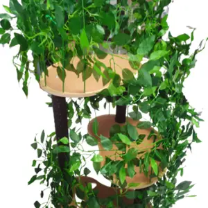 새로운 도착 대형 고양이 나무 집 멀티 레이어 고양이 나무 고양이 나무 잎 고양이 그릇 투명