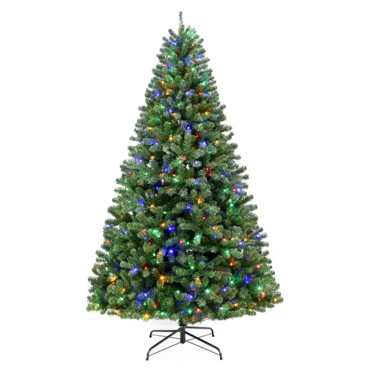Fashion Cheap 6FT Pre Multi Color Lights Artificial PVC Material Christmas Tree