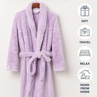 Robe de chambre extra-épaisse pour femme Berkshire, peignoir luxueux et moelleux, vêtement de détente en polaire doux et chaud avec poches et ceinture