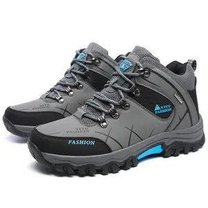 OEM حذاء للسير مسافات طويلة الرجال في الهواء الطلق الأحذية الخريف الشتاء عالية أعلى حذاء تسلق الصيد الرحلات الأحذية الجبلية للرجال المدربين