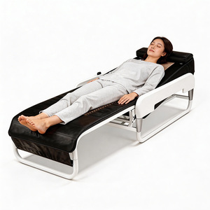 Table de massage professionnelle portable ZL en tourmaline et <span class=keywords><strong>jade</strong></span> avec système de chauffage à minuterie, hauteur réglable, pour salon, couleur noire, 40 min, PU, garantie 12 mois - Product Image 3