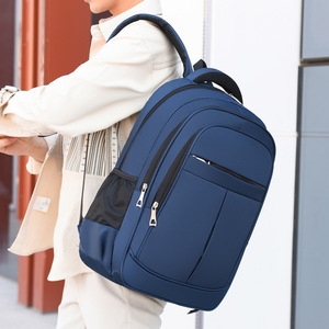 Sac à dos pour ordinateur portable en gros, sac à dos de voyage en plein air, étanche, avec chargeur USB, sac à dos pour étudiants, collège, hommes - Product Image 3