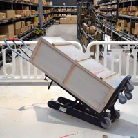 Machine d'escalade électrique sur chenilles, capacité 400 kg, pour le transport de marchandises, plateforme d'escalade, personnalisable OEM pour le stockage domestique