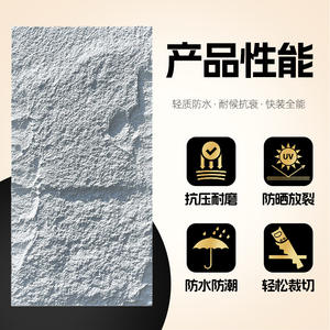 Pierre artificielle en cuir PU, offre spéciale, ultra-fine, légère, vente directe d'usine, polyuréthane, mur extérieur artificiel - Product Image 2