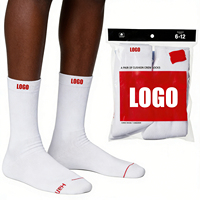 Chaussettes de sport et de basketball Hane de haute qualité, 4 paires, avec semelle en tissu éponge, motif lettres tricotées, technique automne, revers à lettres