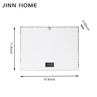 LED Wooden Christmas Wall Art Poster Photo Frame UV Printed Canvas for Christmas Decorations