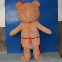 Costumes de mascotte en peluche pour adultes, costume de personnage de dessin animé, costume de mascotte d'ours en peluche pour spectacle de festival