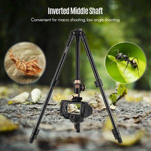 Andoer-trípode portátil Q160SA para cámara de viaje, altura ajustable, soporte completo para <span class=keywords><strong>DSLR</strong></span> - Product Image 6