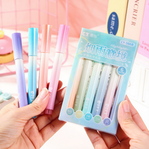 Nouveaux surligneurs de couleur dégradée, lot de 6, surligneurs <span class=keywords><strong>pastel</strong></span> doux pour les yeux, pour les étudiants, les journaux et le bureau - Product Image 3