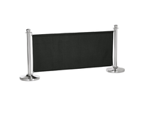 Poteaux de barrière en toile, ceintures de sécurité pour le contrôle des foules, poteaux de file d'attente en acier inoxydable pour la gestion des foules dans les hôtels
