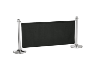 Canvas Barrier Posts Safety Crowd <b>Control</b> Belts Stainless Steel Queue Pole for Crowd for Hotels - Product Image 1
