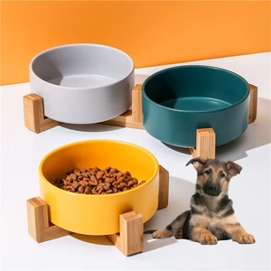 Alta Qualidade Pequena Cerâmica <span class=keywords><strong>Pet</strong></span> Bowl Garrafa Automática Em Forma de gato e Cachorro Tigela Usado para Interior e Viagem Tempo De Alimentação para Animais De Estimação - Product Image 1