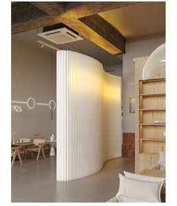 Divisor de partición de papel ajustable de longitud, pared de papel portátil plegable para decoración de boda en casa - Product Image 3