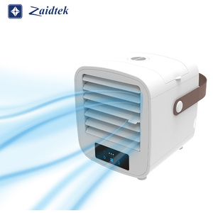 พัดลมไอน้ำแบบพกพาขนาดเล็ก เครื่องทำความเย็น พัดลมน้ำพลังงานแสงอาทิตย์แบบชาร์จไฟได้ พร้อมแบตเตอรี่ 2000mAh และไฟส่องสว่าง - Product Image 3