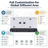 Groupe électrogène diesel 20KW personnalisé, économique, à faible bruit, avec contrôle intelligent, pour environnements chauds, humides et à grande altitude