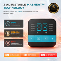 Masseur de genou sans fil portable OEM ODM rechargeable par USB-C à double contrôle thermique pour thérapie physique, unité TENS
