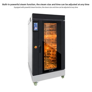 Four combiné commercial électrique/gaz à 12 plateaux, four rotatif électrique à 12 plateaux avec fonction vapeur, four à circulation d'air chaud - Product Image 3