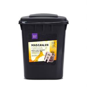 Cestino per rifiuti nero 13,2 L resistente al fuoco per uso interno - Product Image 2