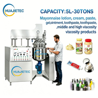 Homogénéisateur chauffant à vapeur HUAJIETEC pour la production de crèmes cosmétiques, onguents médicaux, dentifrices, pâtes et mayonnaises