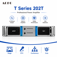 Amplificateur de puissance professionnel 2 canaux 200W classe H pour enceintes PA, caissons de basses, systèmes de sonorisation KTV et scéniques