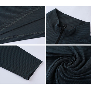 Camicie sportive da Golf <span class=keywords><strong>taglie</strong></span> <span class=keywords><strong>forti</strong></span> da <span class=keywords><strong>uomo</strong></span> nuove arrivate magliette sportive da ginnastica a maniche lunghe 1/4 <span class=keywords><strong>felpe</strong></span> con Zip a quarti - Product Image 4
