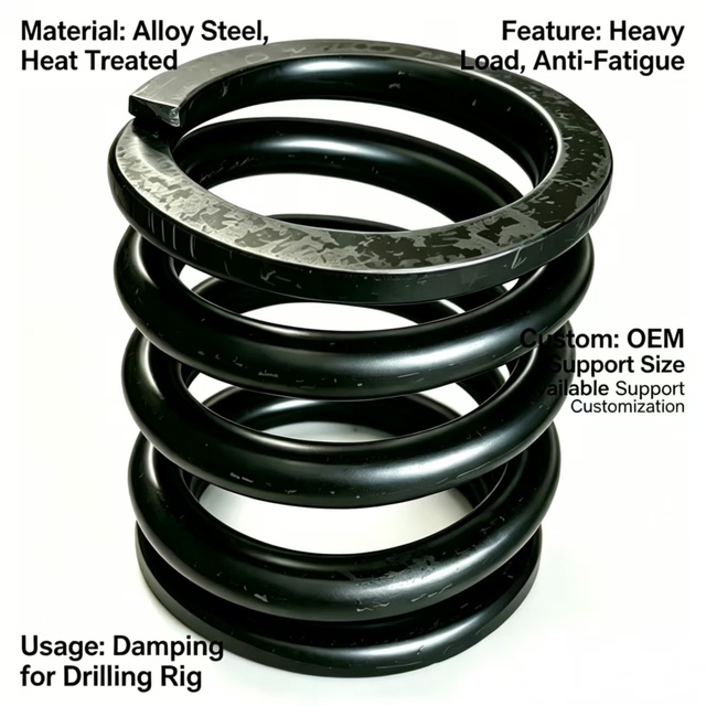 Buffer Seat Guide Rod Spring Rotary Drilling Rig High Efficiency Bearing Buffer Device OEM Custom Wire