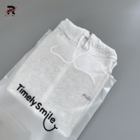 Sacs en plastique transparents biodégradables avec fermeture éclair, logo personnalisé imprimé, sacs en PVC pour bijoux, sacs en plastique givrés, emballage de t-shirts, sacs à fermeture éclair pour vêtements