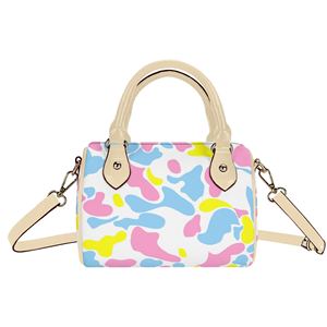 Nuova Borsa Boston di Alta Qualità, Borsa a Tracolla Personalizzata Rosa Camo per <span class=keywords><strong>Donna</strong></span>, Borsa Impermeabile in <span class=keywords><strong>Pelle</strong></span> PU Effetto Nuvola - Product Image 3