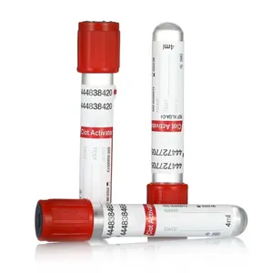 Cotaus Red Top NO Additive Vacuum Blood Collection Tube 13x75 Hospital Medical Supplier