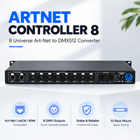Expander Réseau Artnet DMX 8 Voies 8x512 4096 Canaux pour Stockage au Royaume-Uni, Convertisseur de Signal Artnet DMX pour Éclairage de Scène et DJ