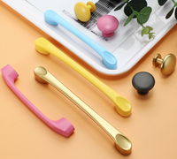 Poignée en aluminium colorée pour meubles d'enfants, pour armoire, commode, chambre, cuisine, entrepôt, hôtel