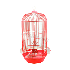 กรงนกโลหะทรงกลมคุณภาพสูงสำหรับนกแก้วและนกคีรีบูน - Product Image 1