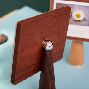 2026 Wooden Desk <b>Calendar</b>, Customizable, Creative Photo <b>Calendar</b> with Solid Wood Base and Stand, Self-made Photo Frame - Product Image 2