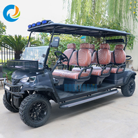 Voiturette de golf Robetaa Import, stable et confortable, 6 places, moteur électrique, buggy de golf en provenance de Chine