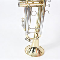 Musical Instrument OEM Acceptable Gold Lacquer Classic Structure Trumpet