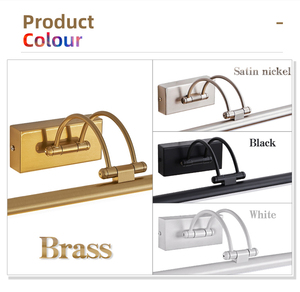 Lámpara de Pared con Espejo LED Moderna de Diseño Nuevo, Iluminación para Cuadros, Color Blanco, Clasificación IP44, Temperatura de Color 3000K/4000K/6000K, Vida Útil de 50000 Horas - Product Image 2