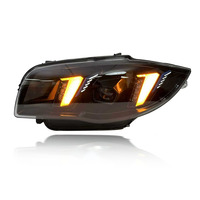 Pièces automobiles SJC, phare bicolore pour BMW Série 1 E87 E82, commutateur blanc-jaune, DRL 04-11, clignotants, système d'éclairage