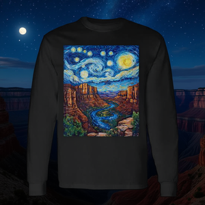 T-shirt à manches longues Grand Canyon Van Gogh Style Starry Night - Product Image 3
