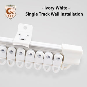 <span class=keywords><strong>Rail</strong></span> de <span class=keywords><strong>rideau</strong></span> encastré pliable en aluminium coulissant au <span class=keywords><strong>plafond</strong></span> incurvé moderne de haute qualité - Product Image 5