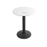 Table carrée en ardoise commerciale au design moderne pour bar, café, bistro, magasin de thé au lait, longue table de loisirs