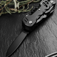 Couteau multifonction de poche, longueur totale 158 mm, personnalisable, pour le camping, la voiture, les activités de plein air, cadeau, usage domestique