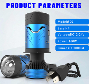 Nuova vendita calda F90 <span class=keywords><strong>auto</strong></span> LED Mini lente faro H4 6000K 170W 17000LM 12V motocicli <span class=keywords><strong>auto</strong></span> - Product Image 3