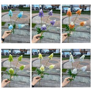 KEWEI 999, recién llegado, Flor de <span class=keywords><strong>lupino</strong></span> Artificial Mini, 4 cabezas, flor de piña de seda, Decoración de mesa de boda - Product Image 2