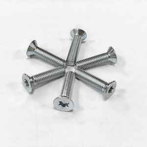 สกรูเครื่องจักร M5 หัวแบน 20 มม. 6 แฉก (T25) วัสดุเหล็ก C1022 ชุบ CR3+สังกะสี 5U 96H SST ไม่มีสีแดง+เคลือบปิดผิว - Product Image 2