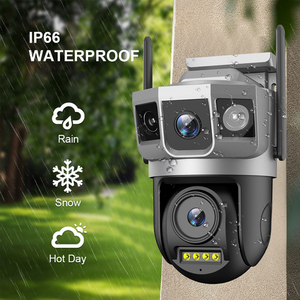 Caméra extérieure étanche pour la maison V380pro, caméra <span class=keywords><strong>Wifi</strong></span> HD à double objectif, réseau 4G, vision nocturne à distance, caméra de surveillance CCTV 4MP - Product Image 3