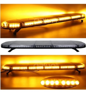 Rouge bleu officier patrouille voiture clignotant barre lumineuse véhicule avertissement d'urgence barre lumineuse <span class=keywords><strong>ambulance</strong></span> utilitaire barre lumineuse flash balise - Product Image 2