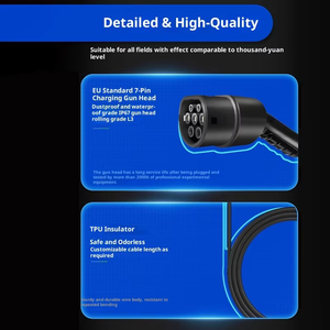 Yeni avrupa standart 22kW 32A 5m tipi 2 şarj tabancası hızlı şarj 400V ev ve araba şarjı - Product Image 5